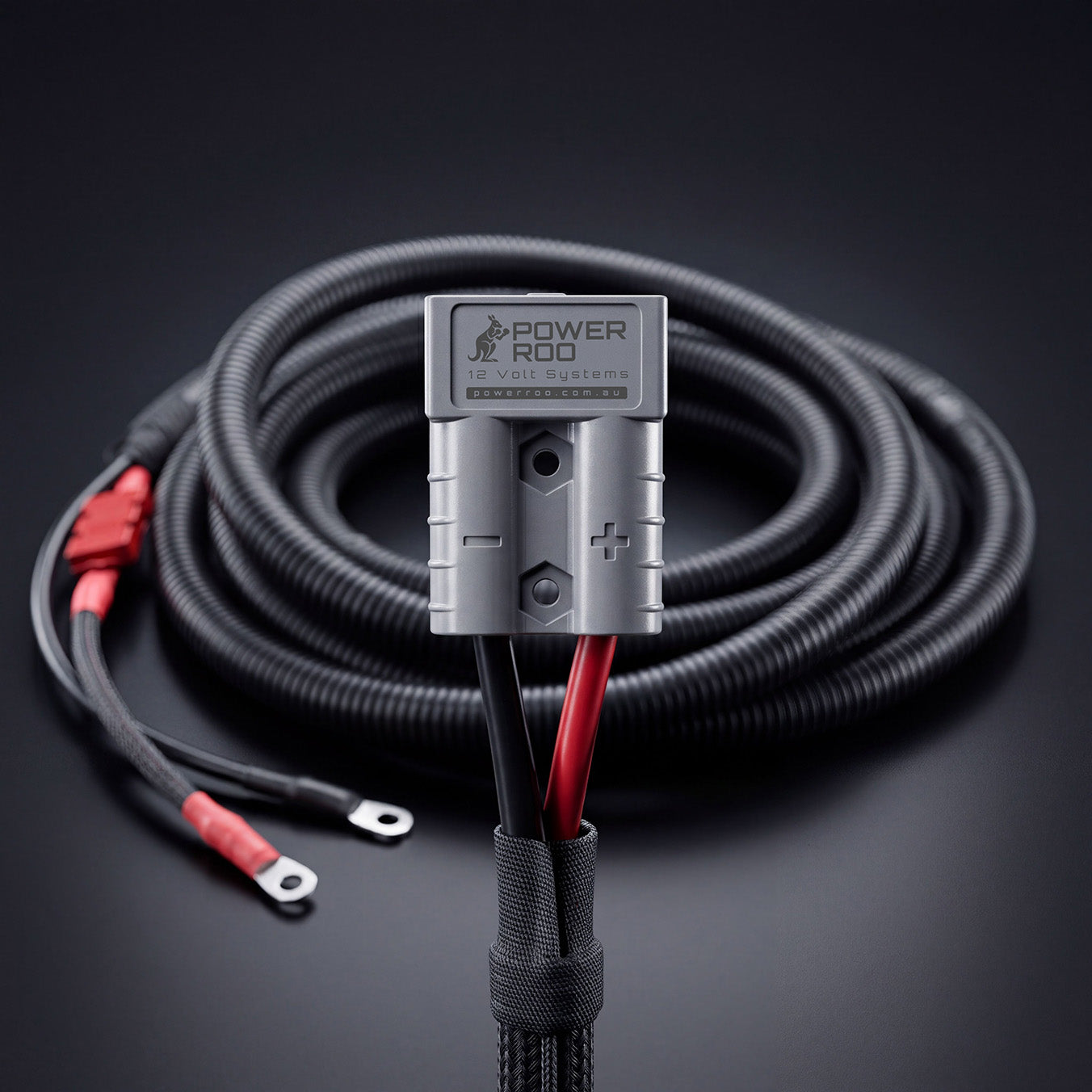 PowerRoo 6B&S wiring kit with 50A Anderson connector, conduit and lugged cable ends