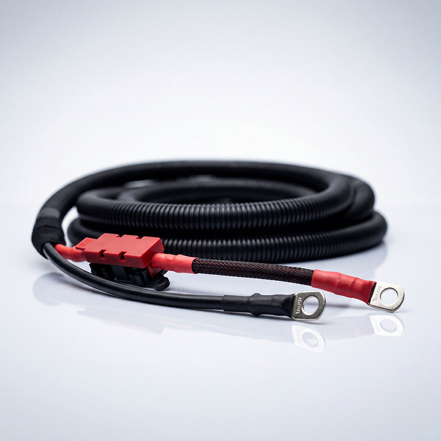 50A MIDI fuse holder block on premium braided 6B&S cable