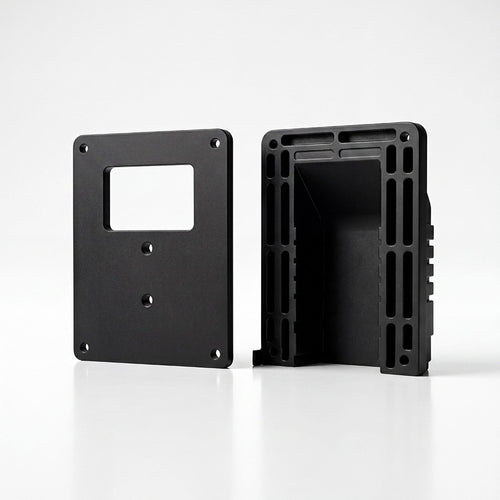 Black nylon Anderson plug mounting plate and holder