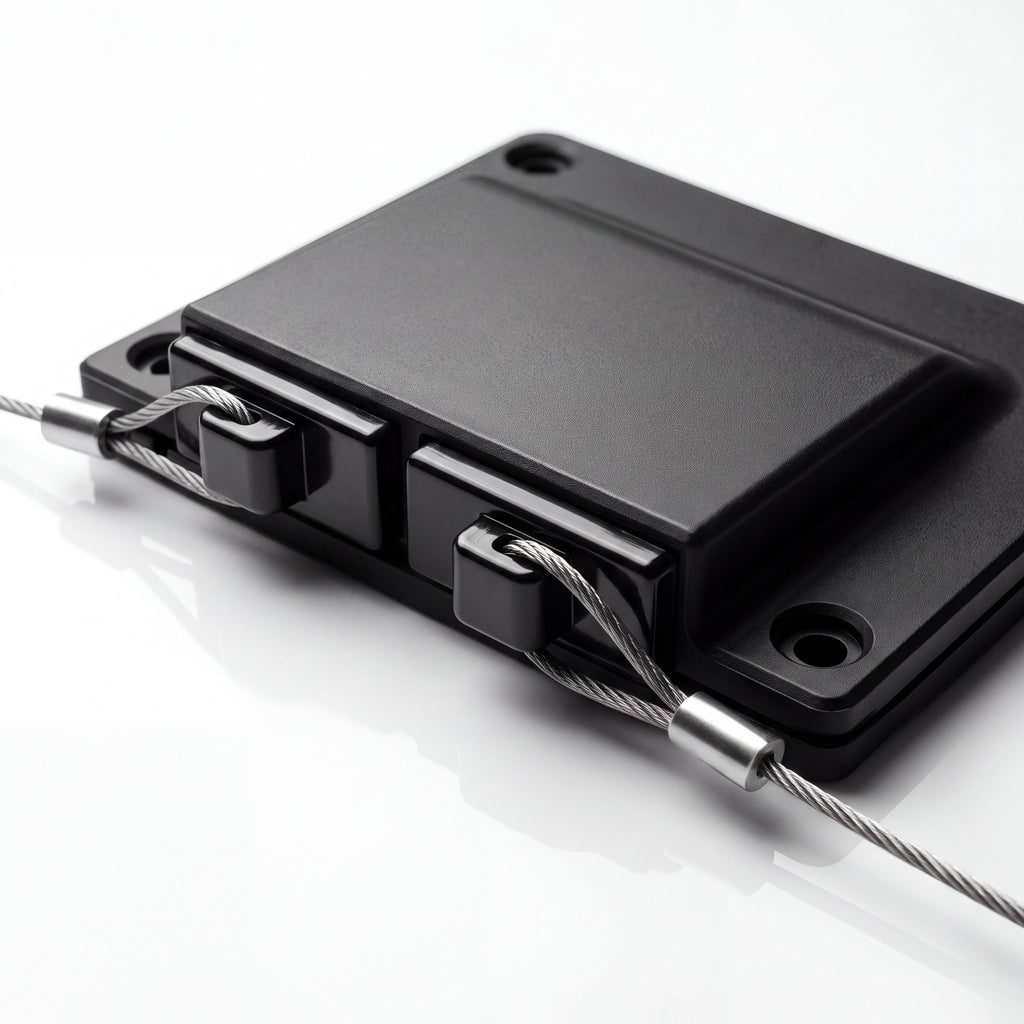 Black double Anderson connector nylon dust covers