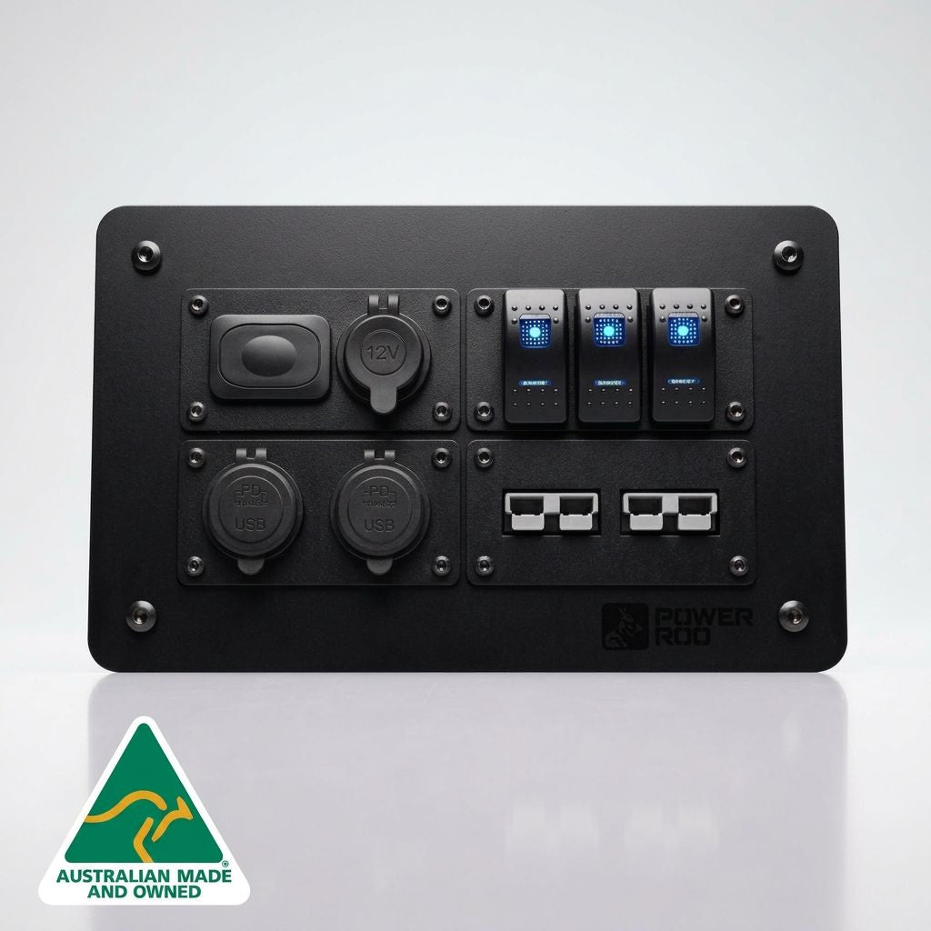 PowerRoo roller shutter power panel for the Ford Ranger in powder-coated steel