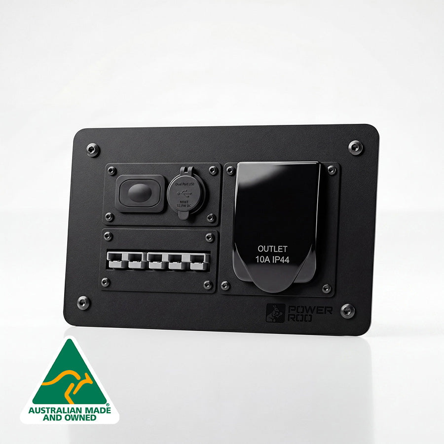Ford Ranger 230V mains power panel, Aussie-made powder-coated steel