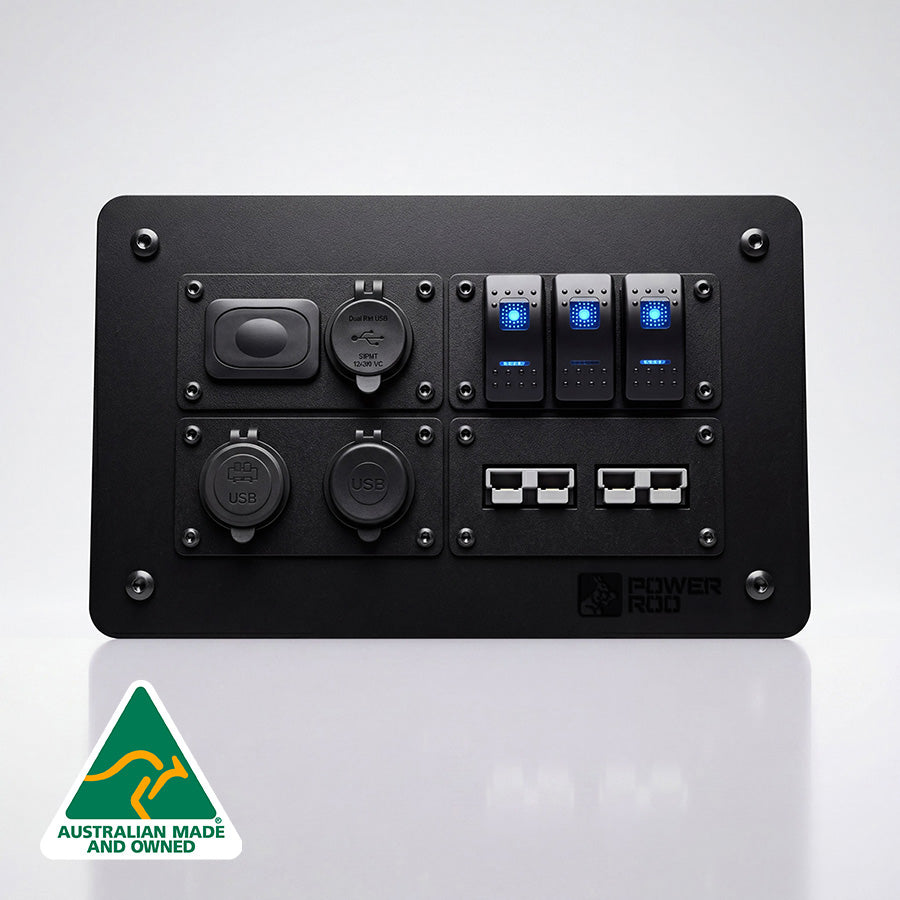 PowerRoo roller shutter power panel for the Ford Ranger in powder-coated steel
