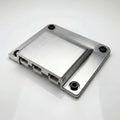 Silver anodised billet aluminium 3-way 50A Anderson connector cover
